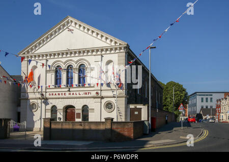 Lisburn Orange Hall Stockfoto