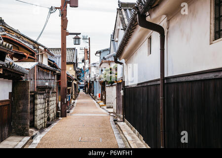 Alte, traditionelle japanische Stadt Imaicho in Nara, Japan Stockfoto