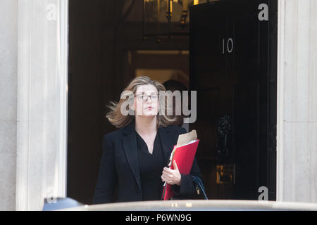 London, Großbritannien. 3. Juli 2018. Penny Mordaunt MP Minister für Internationale Entwicklung, Ministerin für Frauen und Gleichstellung Credit: Amer ghazzal/Alamy leben Nachrichten Stockfoto