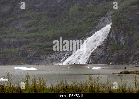 Nugget fällt, Juneau, Alaska, USA, Montag, 21. Mai 2018. Stockfoto