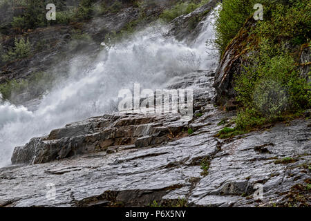 Nugget fällt, Juneau, Alaska, USA, Montag, 21. Mai 2018. Stockfoto