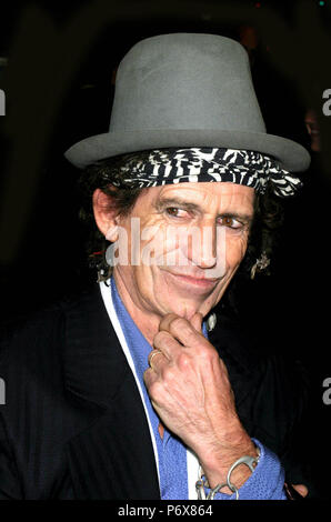 New York City 2003 Datei foto Keith Richards Foto von John Barrett/PHOTOlink.net/MediaPunch - - - - - - - Stockfoto