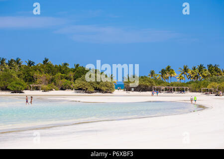 Kuba, Jardines del Rey, Cayo Coco, Playa Larga Stockfoto