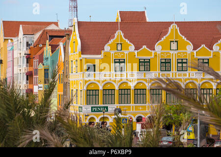 Curacao, Willemstad, Punda, Das Penha Gebäude, einer ehemaligen Merchants House in 1708 gebaut Stockfoto