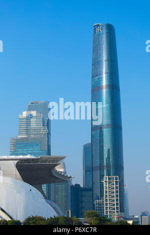 International Finance Centre, Tianhe, Guangzhou, Guangdong, China Stockfoto