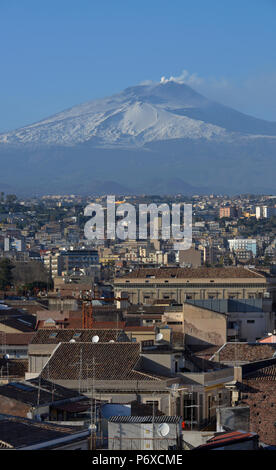 Vulkan Ätna, Catania, Sizilien, Italien Stockfoto