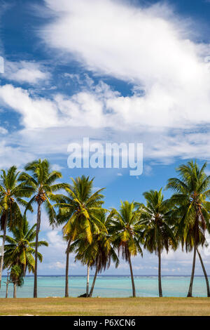 Cook Inseln Aitutaki Atoll, Lagune Stockfoto