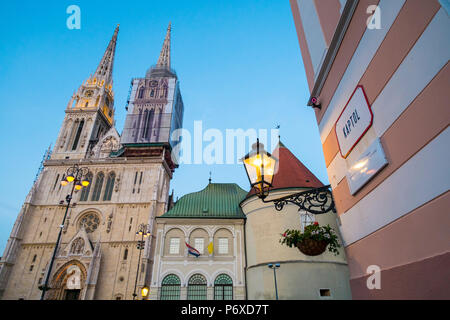 Kathedrale Mariä Himmelfahrt Mariens, Zagreb, Kroatien Stockfoto