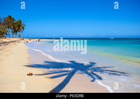 Dominikanische Republik, Samana Halbinsel, Strand von Las Terrenas Stockfoto