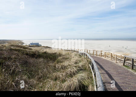 Vuurtoren Texel, Blick vom Leuchtturm, Leuchtturm, pharos, De Cocksdorp, Texel, Niederlande Stockfoto