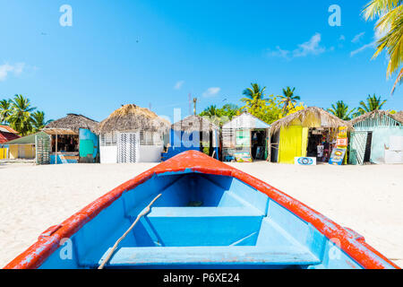 Mano Juan, Saona, East National Park (Parque Nacional del Este), Dominikanische Republik, Karibik. Stockfoto