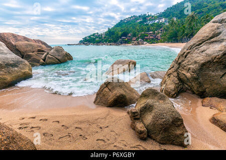 Morgen am Coral Cove Beach auf Koh Samui in Thailand. Stockfoto