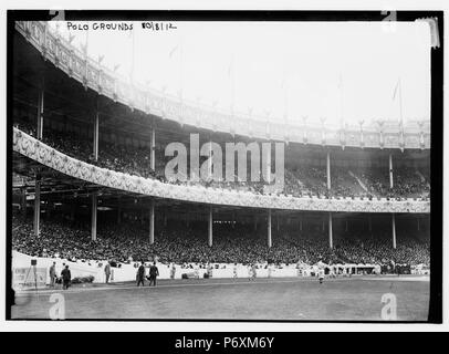 1. Spiel - 1912 World Series in den Polo Grounds, New York (Baseball) Stockfoto