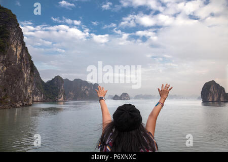 Hạlong Bay, Vietnam Stockfoto