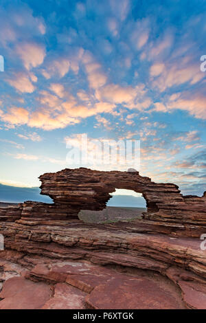 Kalbarri National Park, natürlichen Fenster. Western Australia, Australia Stockfoto