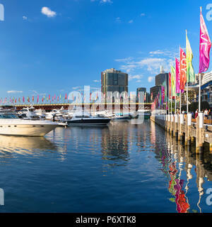 Darling Harbour, Sydney, New South Wales, Australien Stockfoto
