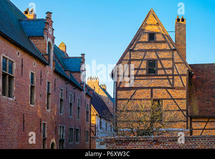 Groot Begijnhof (Grand BÃ©guinage), Leuven, Flämisch Brabant, Flandern, Belgien Stockfoto