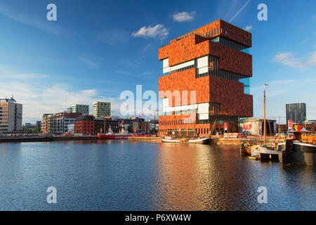 Museum Aan de Stroom (MAS), Antwerpen, Flandern, Belgien Stockfoto