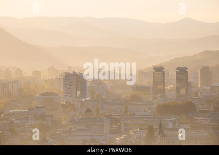Bosnien und Herzegowina, Sarajevo, Blick auf die Stadt Sarajevo Stockfoto