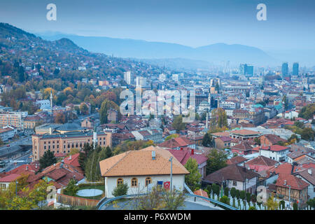 Bosnien und Herzegowina, Sarajevo, Blick auf die Stadt Stockfoto