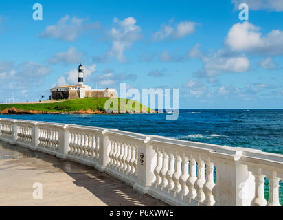 Farol da Barra, Leuchtturm, Salvador, Bundesstaat Bahia, Brasilien Stockfoto