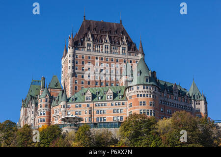 Kanada, Quebec, Quebec City, Chateau Frontenac Hotel, morgen Stockfoto