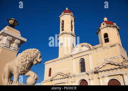 Cuba, Cienfuegos, Parque MartÃ-, Catedral de La Purisima Concepcion - Kathedrale der Reinste Konzeption Stockfoto