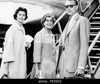 Gary Cooper, Veronica Cooper, Maria Cooper, 1961 Stockfoto