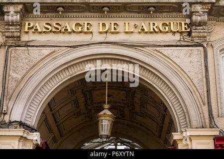 Passage de l'Argumentieren, Lyon, Frankreich Stockfoto