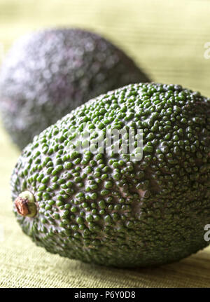 Hass avocados Nahaufnahme Stockfoto