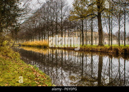 München, Deutschland - 15. November 2017: Schloss Schleißheim in München, Deutschland. Sommerresidenz der bayerischen Herrscher. Stockfoto