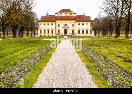 München, Deutschland - 15. November 2017: Schloss Schleißheim in München, Deutschland. Sommerresidenz der bayerischen Herrscher. Stockfoto