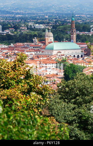 Italien, Italia. Veneto. Vicenza. Die Stadt von Monte Berico. Stockfoto