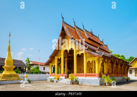 Wat Sene Souk Haram (Wat Sen) buddhistischen Tempels, Luang Prabang, Louangphabang Provinz, Laos Stockfoto