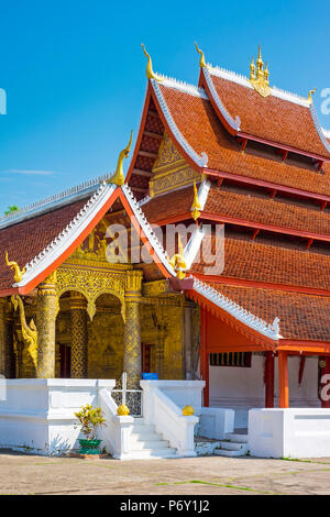 Wat Mai Suwannaphumaham buddhistischen Tempels, Luang Prabang, Louangphabang Provinz, Laos Stockfoto