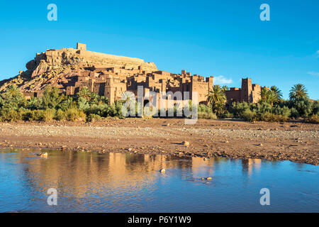 Marokko, Sous-Massa (Sous-Massa - Draa), Ouarzazate Provinz. Ksar Ait Ben Haddou (Ait Benhaddou). Stockfoto