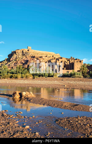 Marokko, Sous-Massa (Sous-Massa - Draa), Ouarzazate Provinz. Ksar Ait Ben Haddou (Ait Benhaddou). Stockfoto