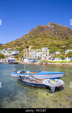 St. Vincent und die Grenadinen, Union Island, Ashton, Fischerboot Stockfoto