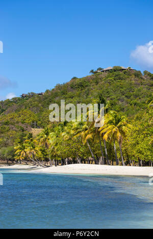 St. Vincent und die Grenadinen, Mustique, Brittania Bay Beach Stockfoto