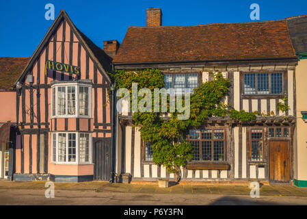 Großbritannien, England, Suffolk, Lavenham, Market Lane Stockfoto