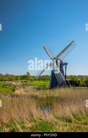 Großbritannien, England, Suffolk, Herringfleet, herringfleet Mühle oder Walker's Mühle, Entwässerung Mühle Stockfoto