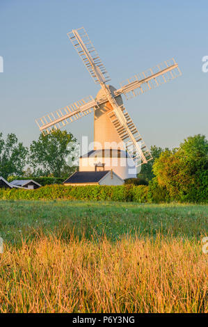 Großbritannien, England, Suffolk, Saxtead Green, Saxtead Green Windmill Stockfoto