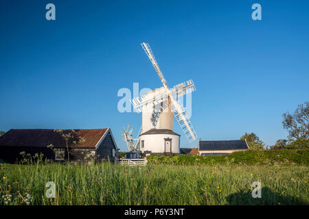 Großbritannien, England, Suffolk, Saxtead Green, Saxtead Green Windmill Stockfoto