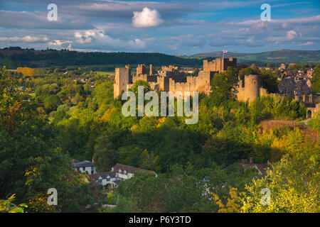 Großbritannien, England, Shropshire, Ludlow, Ludlow Castle Stockfoto