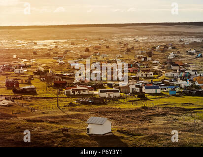 Uruguay, Rocha Abteilung erhöhten Blick auf die Cabo Polonio. Stockfoto