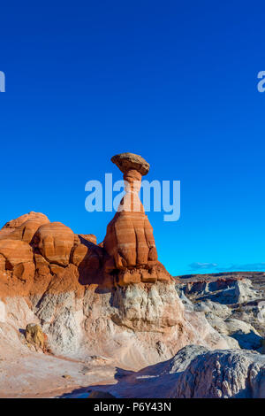 USA, Utah, Grand Staircase Escalante National Monument, die fliegenpilze Stockfoto