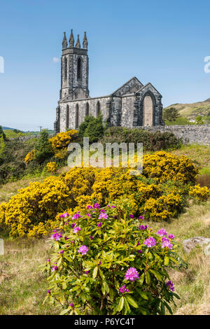 Dunlewy (dunlewey) Alte Kirche, vergiftete Glen, County Donegal, Ulster, Irland, Europa. Stockfoto