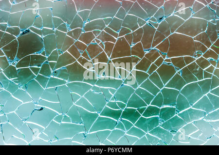 Zerbrochenen Spiegel Hintergrund/Risse im Glas/Crackle Mosaik Hintergrund Stockfoto