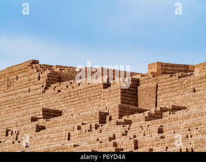 Huaca Pucllana, Pyramide, Miraflores, Lima, Peru Stockfoto