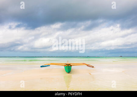 Asien, Südostasien, auf den Philippinen, in Western Visayas, Boracay, Dinwid Strand Stockfoto